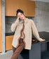 Wave Line Contrast Shirt